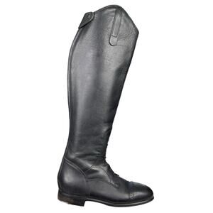 Rectiligne Women’s Black Leather Long Riding Boots Size US 7.5